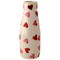Emma Bridgewater Hearts Small Milk Bottle Vase